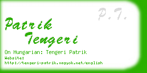 patrik tengeri business card